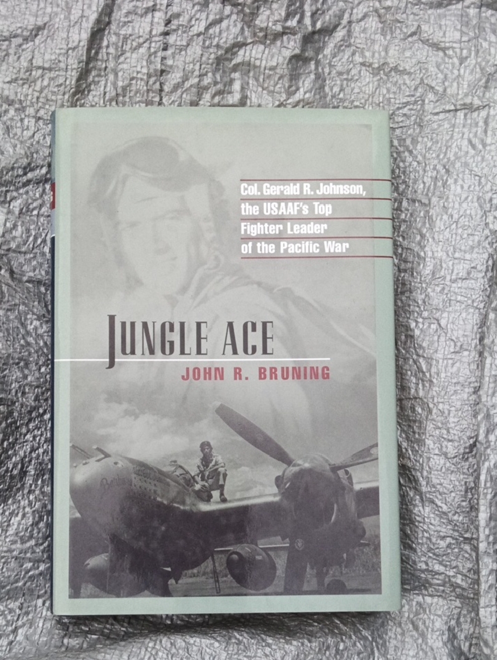 Vtg Jungle Ace by John R. Bruning - Light Green Dust Jacket